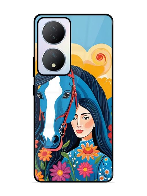 Equine Enchantment Glossy Soft Edge Case for Vivo Y100A (5G) Chachhi