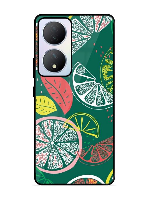 Citrus Symphony Glossy Soft Edge Case for Vivo Y100A (5G) Chachhi