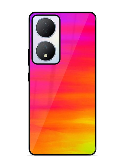 Neon Horizon Glossy Soft Edge Case for Vivo Y100A (5G) Chachhi