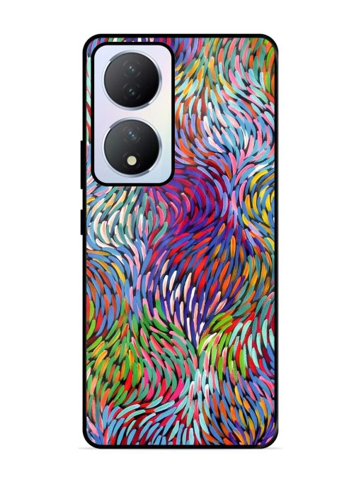 Vibrant Waves Glossy Soft Edge Case for Vivo Y100A (5G) Chachhi