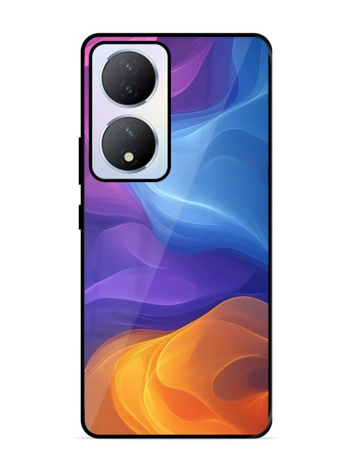 Cosmic Currents Glossy Soft Edge Case for Vivo Y100A (5G) Chachhi