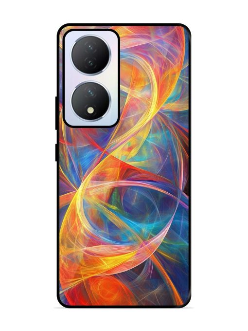 Cosmic Currents Glossy Soft Edge Case for Vivo Y100A (5G) Chachhi