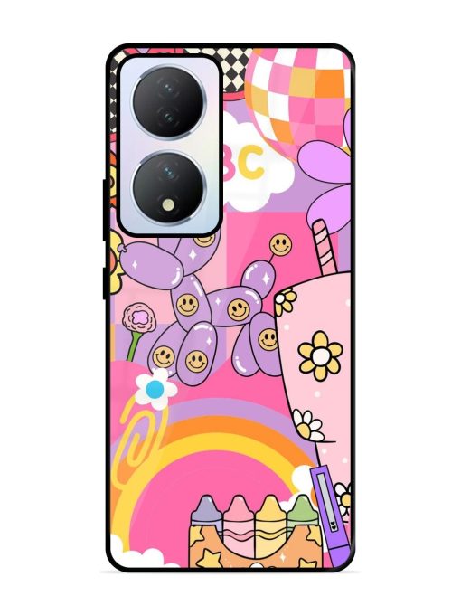 Whimsical Y2K Chaos Glossy Soft Edge Case for Vivo Y100A (5G) Chachhi