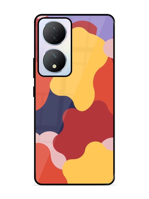 Gooey Color Chaos Glossy Soft Edge Case for Vivo Y100A (5G) Chachhi