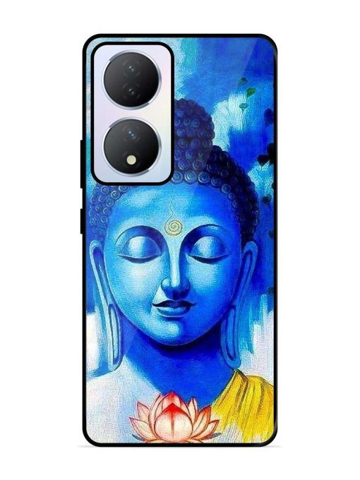 Serene Buddha With Lotus Glossy Soft Edge Case for Vivo Y100A (5G) Chachhi