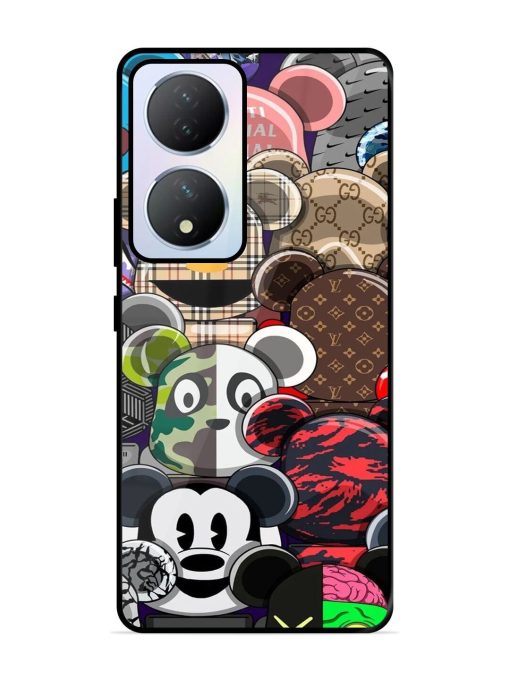 Streetwear Bearbrick Extravaganza Glossy Soft Edge Case for Vivo Y100A (5G) Chachhi