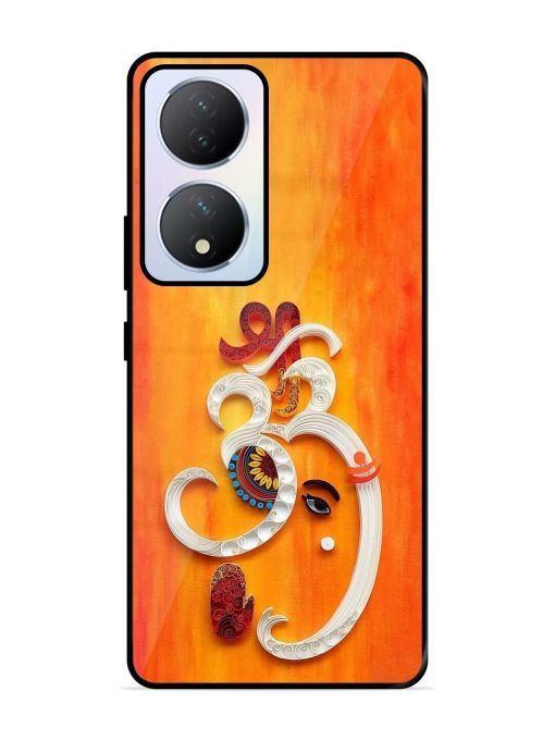 Ganesha In Quilling Art Glossy Soft Edge Case for Vivo Y100A (5G) Chachhi