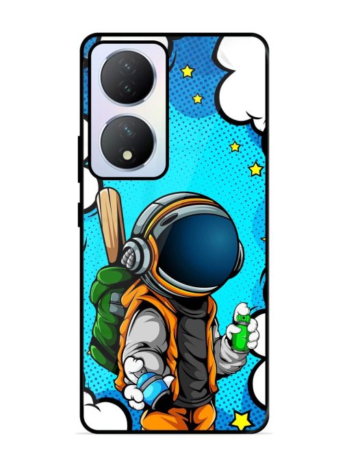 Space Graffiti Artist Glossy Soft Edge Case for Vivo Y100A (5G) Chachhi