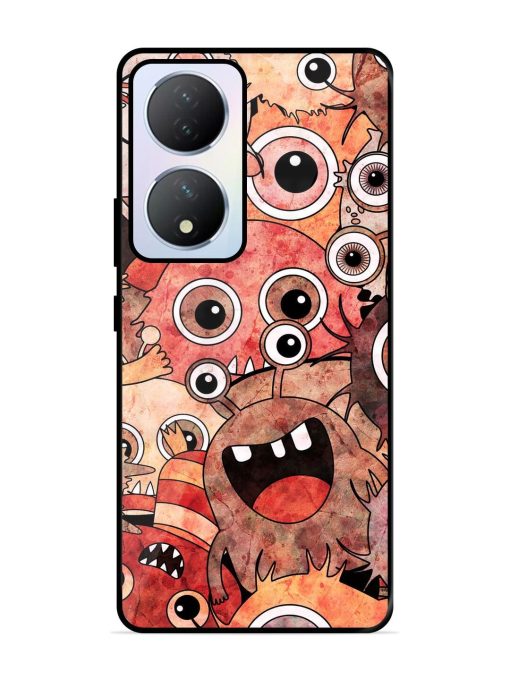 Monster Mash Glossy Soft Edge Case for Vivo Y100A (5G) Chachhi