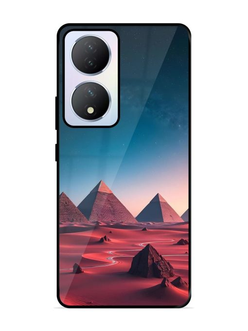 Ancient Wonders Sky Glossy Soft Edge Case for Vivo Y100A (5G) Chachhi