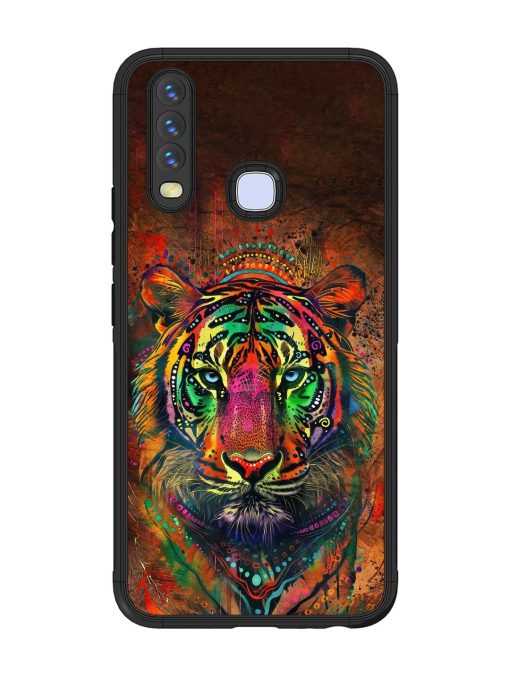 Cosmic Tiger Glossy Soft Edge Case for Vivo Y12 Chachhi