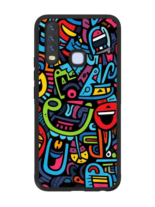 Doodlephoria Glossy Soft Edge Case for Vivo Y12 Chachhi