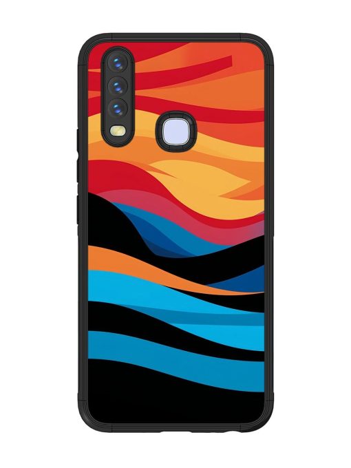 Blazing Currents Glossy Soft Edge Case for Vivo Y12 Chachhi