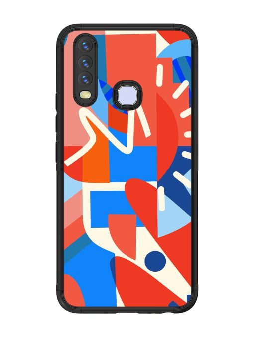 Abstract Harmony Glossy Soft Edge Case for Vivo Y12 Chachhi