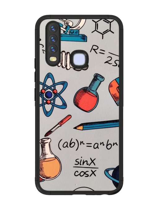 Science Doodle Glossy Soft Edge Case for Vivo Y12 Chachhi