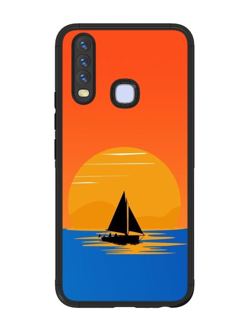 Sunset Sail Glossy Soft Edge Case for Vivo Y12 Chachhi