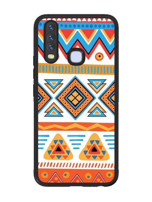 Vibrant Tribal Pattern Glossy Soft Edge Case for Vivo Y12 Chachhi