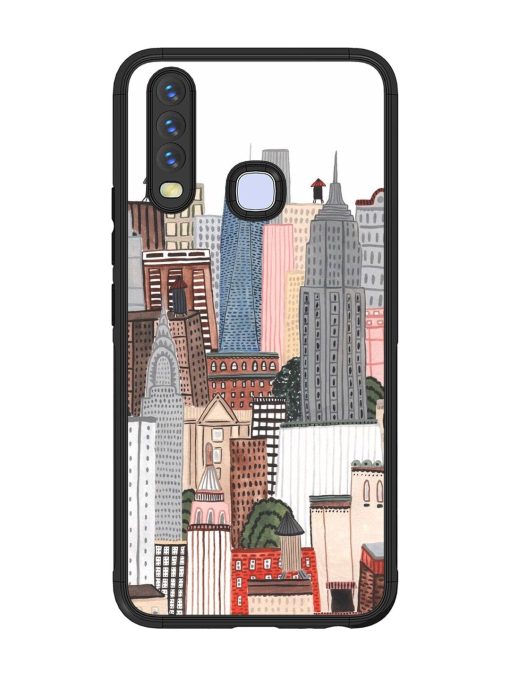 Cityscape Dreams Glossy Soft Edge Case for Vivo Y12 Chachhi