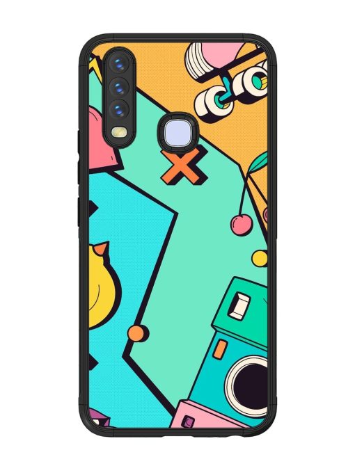 Retro Remix Glossy Soft Edge Case for Vivo Y12 Chachhi