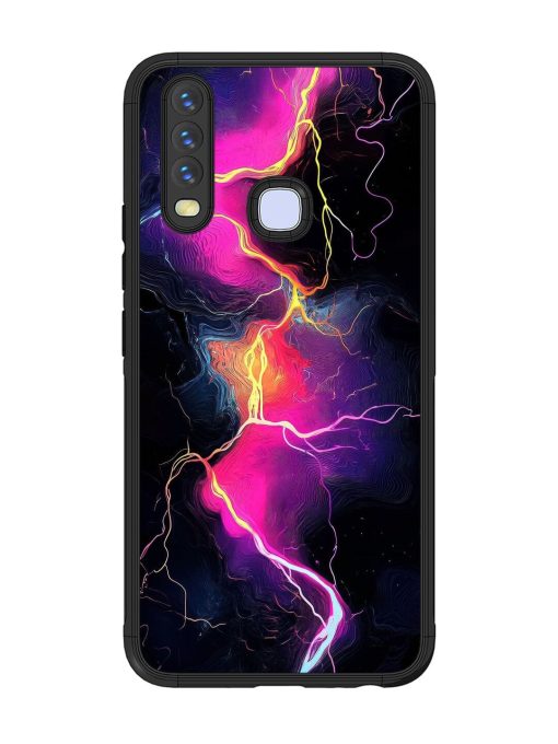 Electric Dreams Glossy Soft Edge Case for Vivo Y12 Chachhi