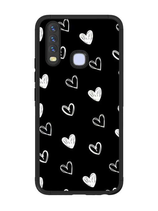 Scattered Hearts Glossy Soft Edge Case for Vivo Y12 Chachhi