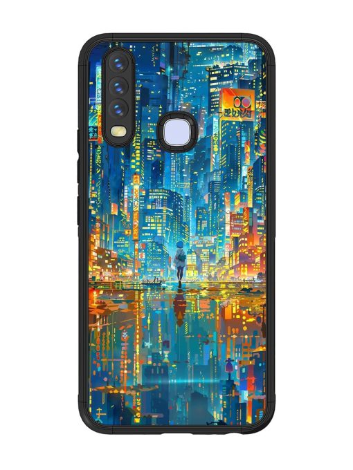 Neon Metropolis Glossy Soft Edge Case for Vivo Y12