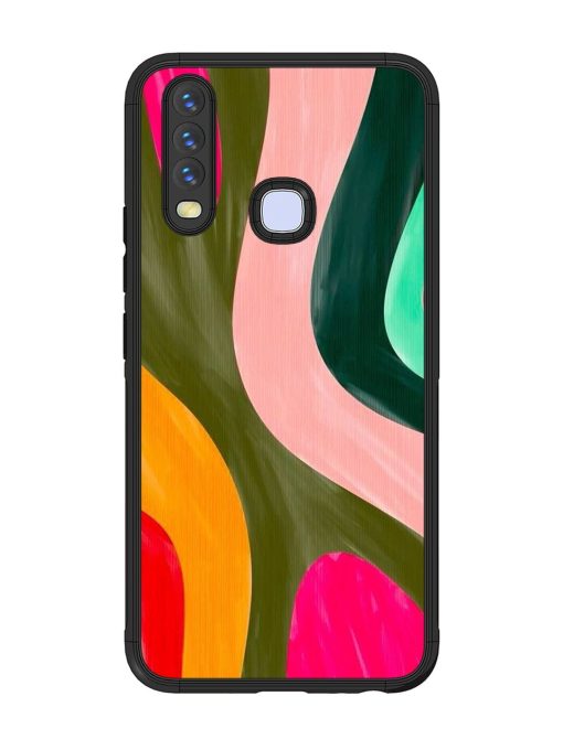 Wavy Wonder Glossy Soft Edge Case for Vivo Y12 Chachhi