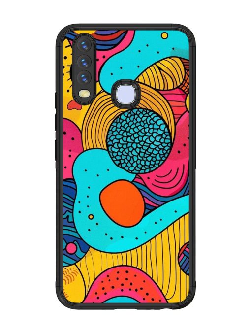 Psychedelic Patterns Glossy Soft Edge Case for Vivo Y12 Chachhi