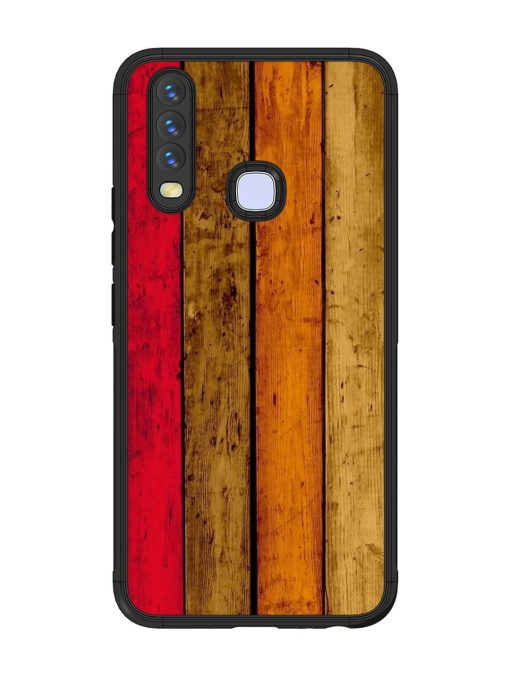 Colorful Woodgrain Glossy Soft Edge Case for Vivo Y12 Chachhi