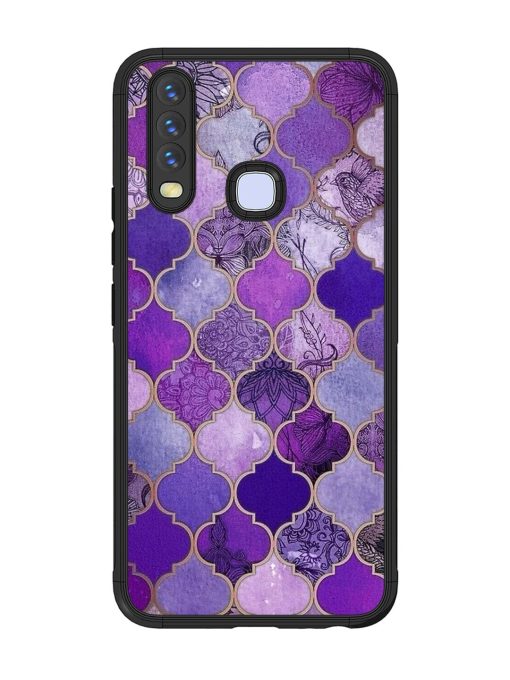 Purple Mosaic Magic Glossy Soft Edge Case for Vivo Y12 Chachhi