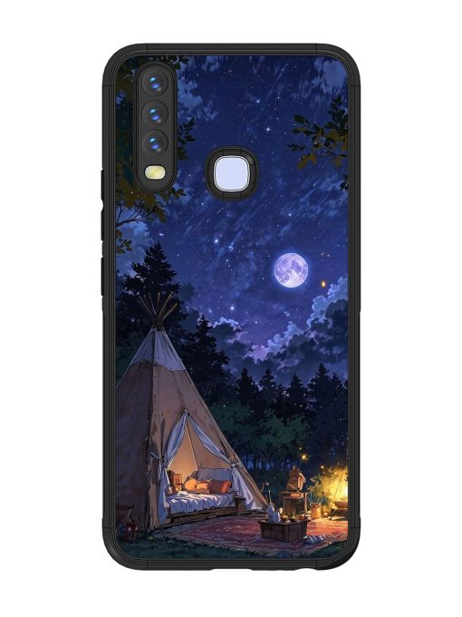 Moonlight Camping Glossy Soft Edge Case for Vivo Y12 Chachhi