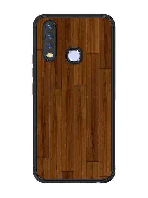 Warm Woodgrain Glossy Soft Edge Case for Vivo Y12 Chachhi