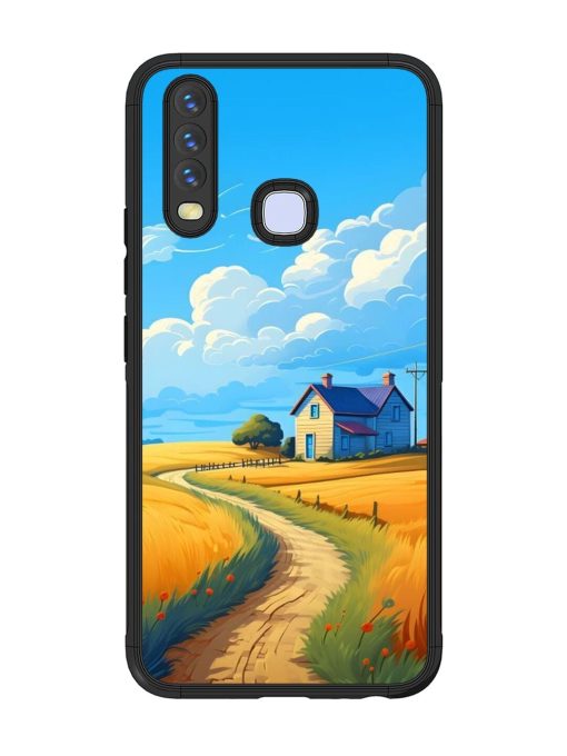 Countryside Cottage Glossy Soft Edge Case for Vivo Y12 Chachhi