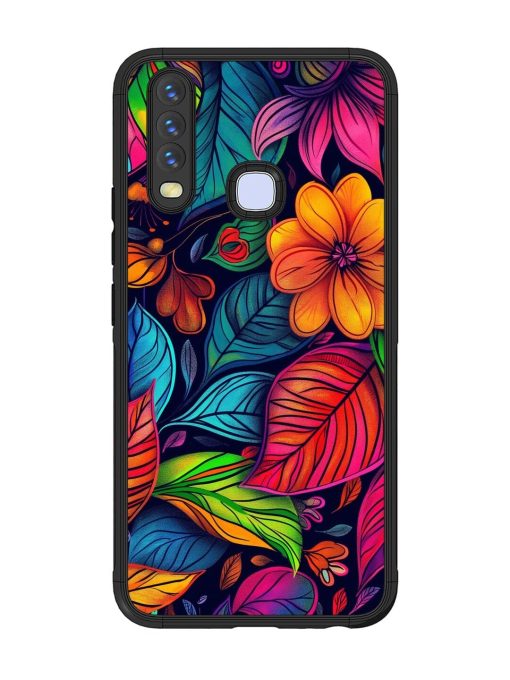 Rainbow Of Blooms Glossy Soft Edge Case for Vivo Y12 Chachhi