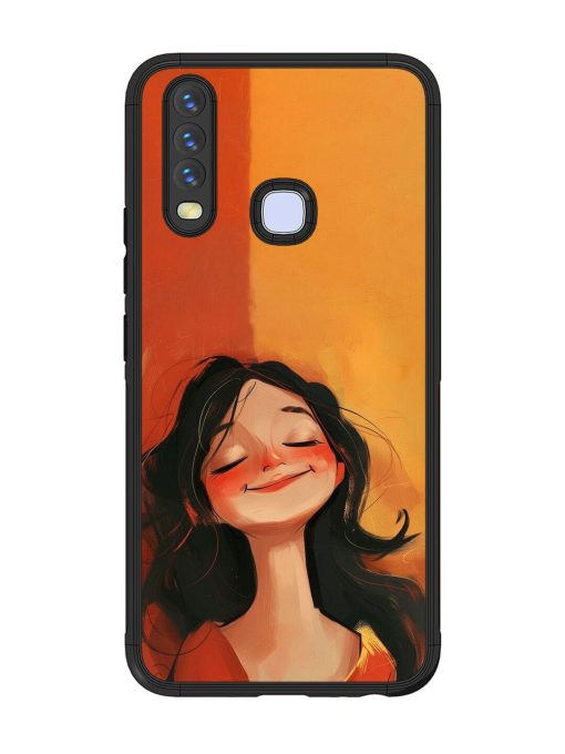 Neon Girl Glossy Soft Edge Case for Vivo Y12 Chachhi