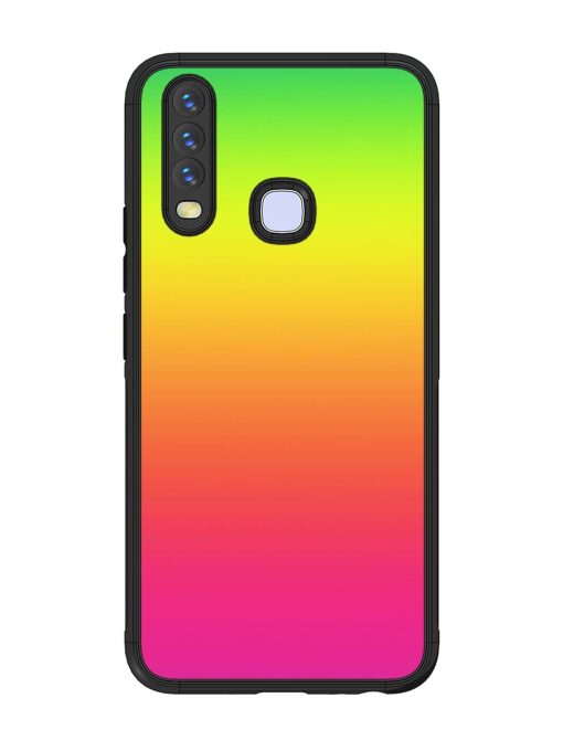 Rainbow Gradient Glossy Soft Edge Case for Vivo Y12 Chachhi