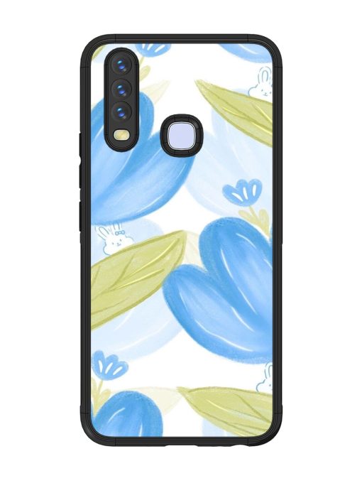 Bunny'S Blue Garden Glossy Soft Edge Case for Vivo Y12 Chachhi