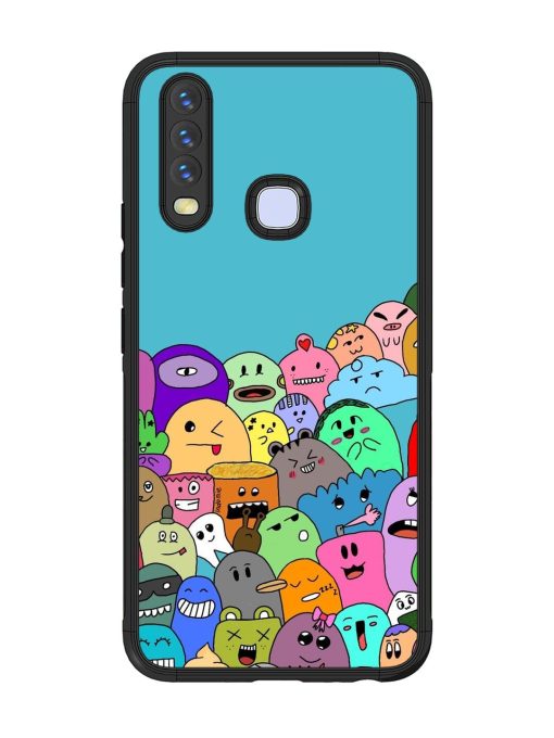 Monster Mash Glossy Soft Edge Case for Vivo Y12 Chachhi