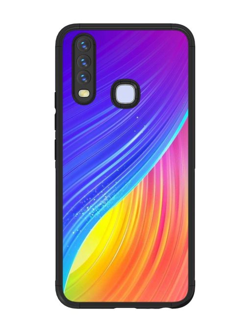 Neon Swirl Glossy Soft Edge Case for Vivo Y12 Chachhi