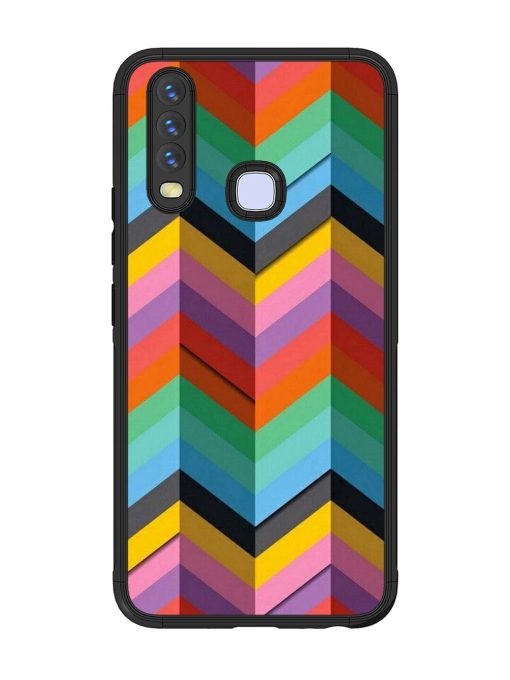 Colorful Zigzag Glossy Soft Edge Case for Vivo Y12 Chachhi