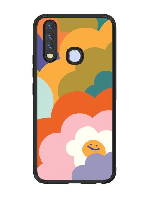 Happy Flower Power Glossy Soft Edge Case for Vivo Y12 Chachhi