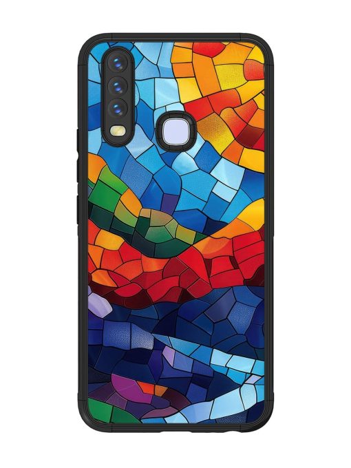 Mosaic Sunset Glossy Soft Edge Case for Vivo Y12 Chachhi