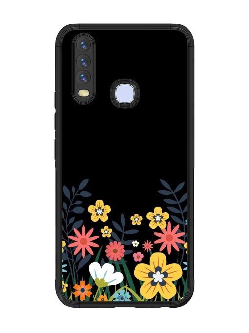 Floral Night Sky Glossy Soft Edge Case for Vivo Y12 Chachhi