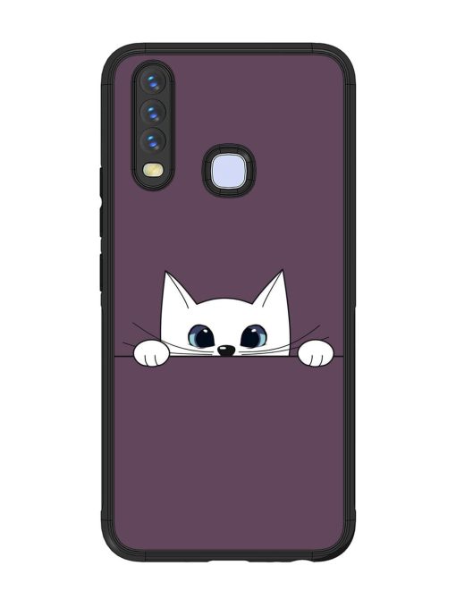 Peek-A-Boo Kitty Glossy Soft Edge Case for Vivo Y12 Chachhi