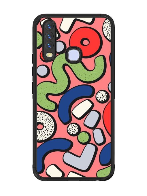 Groovy Geometric Shapes Glossy Soft Edge Case for Vivo Y12 Chachhi