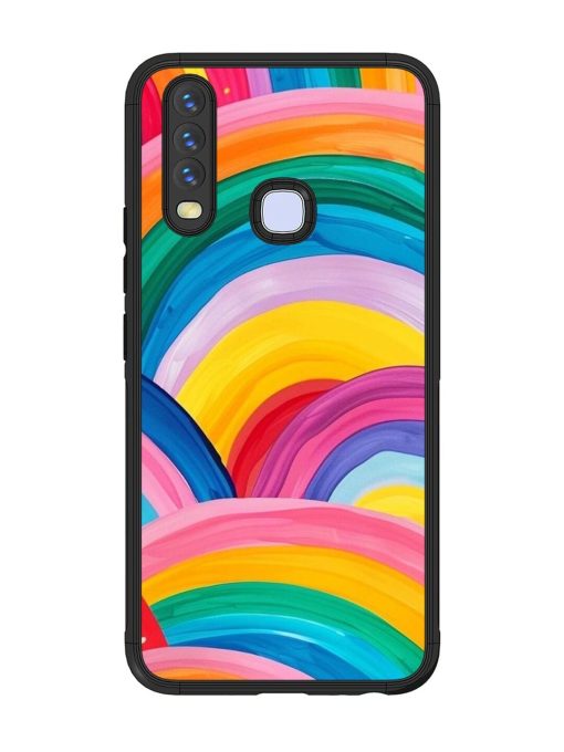 Rainbow Cascade Glossy Soft Edge Case for Vivo Y12 Chachhi