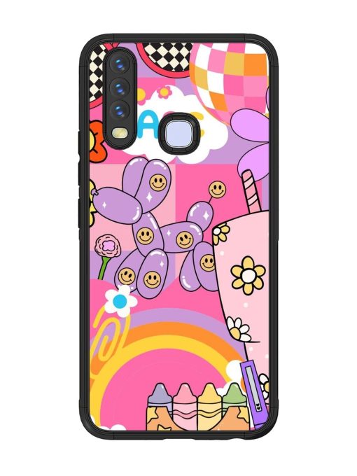 Whimsical Y2K Chaos Glossy Soft Edge Case for Vivo Y12