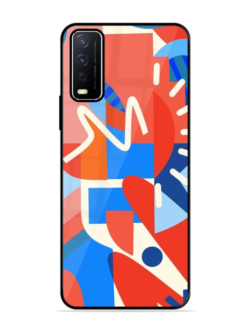 Abstract Harmony Glossy Soft Edge Case for Vivo Y12S Chachhi