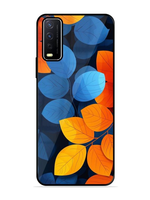 Autumn'S Contrast Glossy Soft Edge Case for Vivo Y12S Chachhi