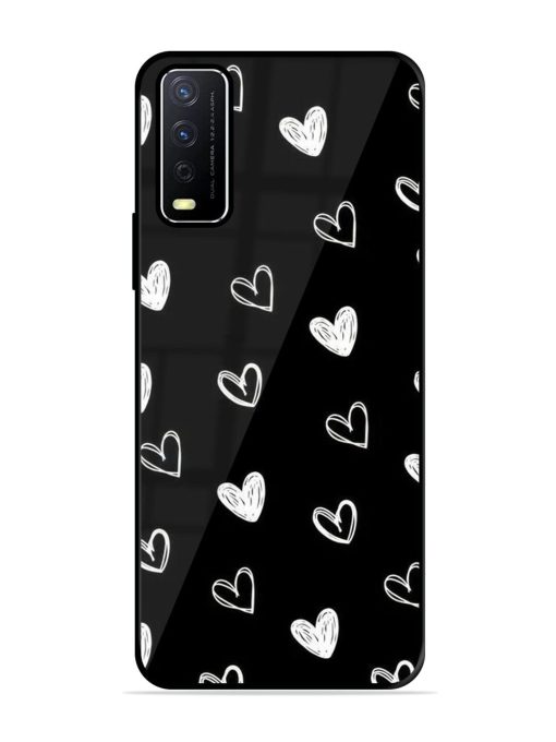 Scattered Hearts Glossy Soft Edge Case for Vivo Y12S Chachhi